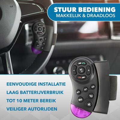 Universele Autoradio met Bluetooth, USB & Aux - Handsfree - Mirrorlink - Radio met Microfoon - Inclusief Achteruitrijcamera
