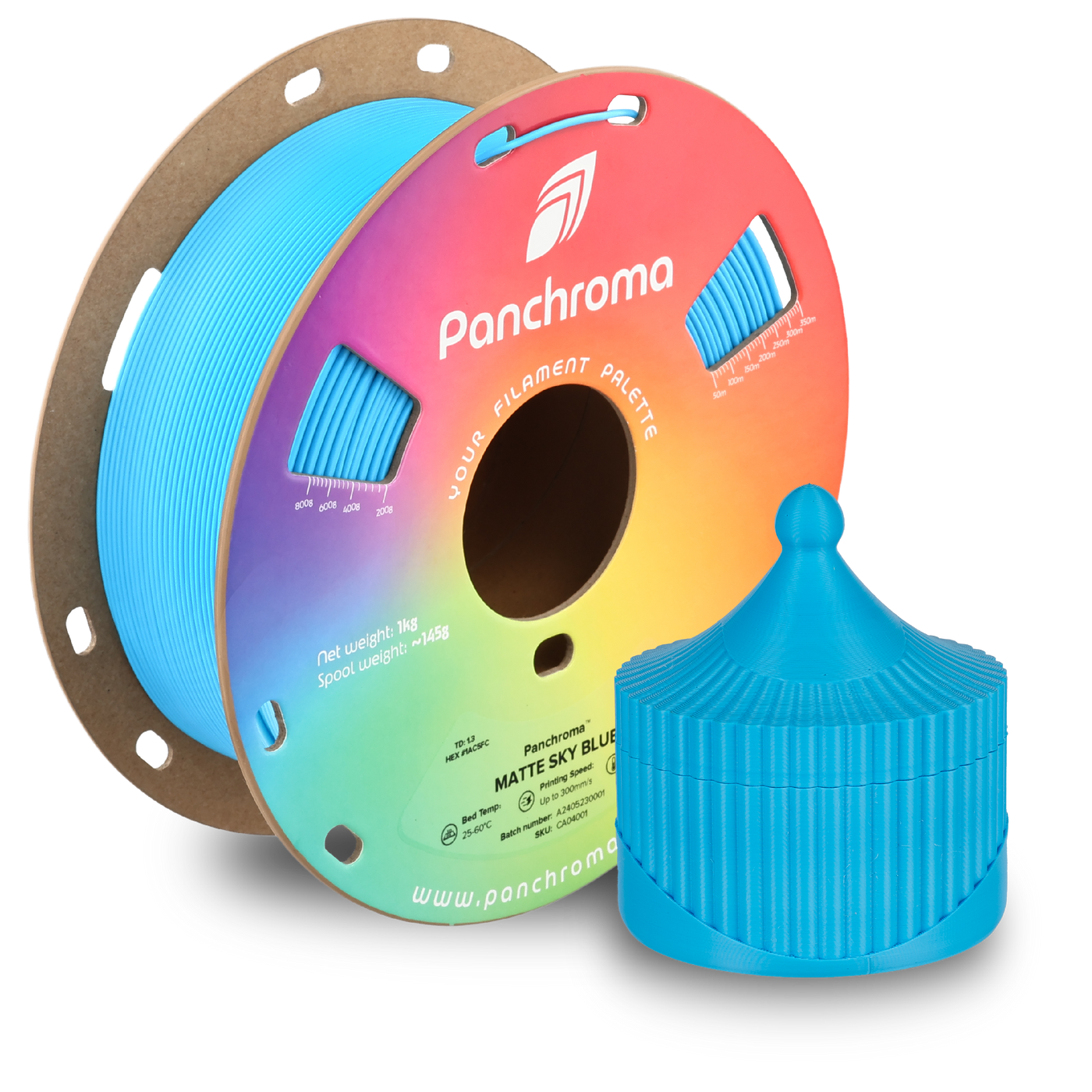 Polymaker Panchroma™ PLA Matte Sky Blue 1.75 mm 1KG