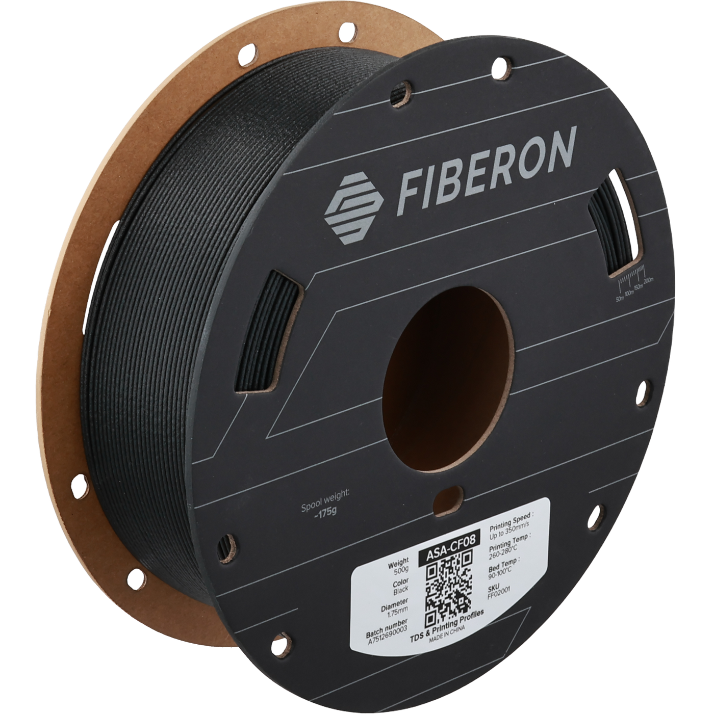 Polymaker Fiberon™ ASA-CF08 Black 1.75 mm 500gr