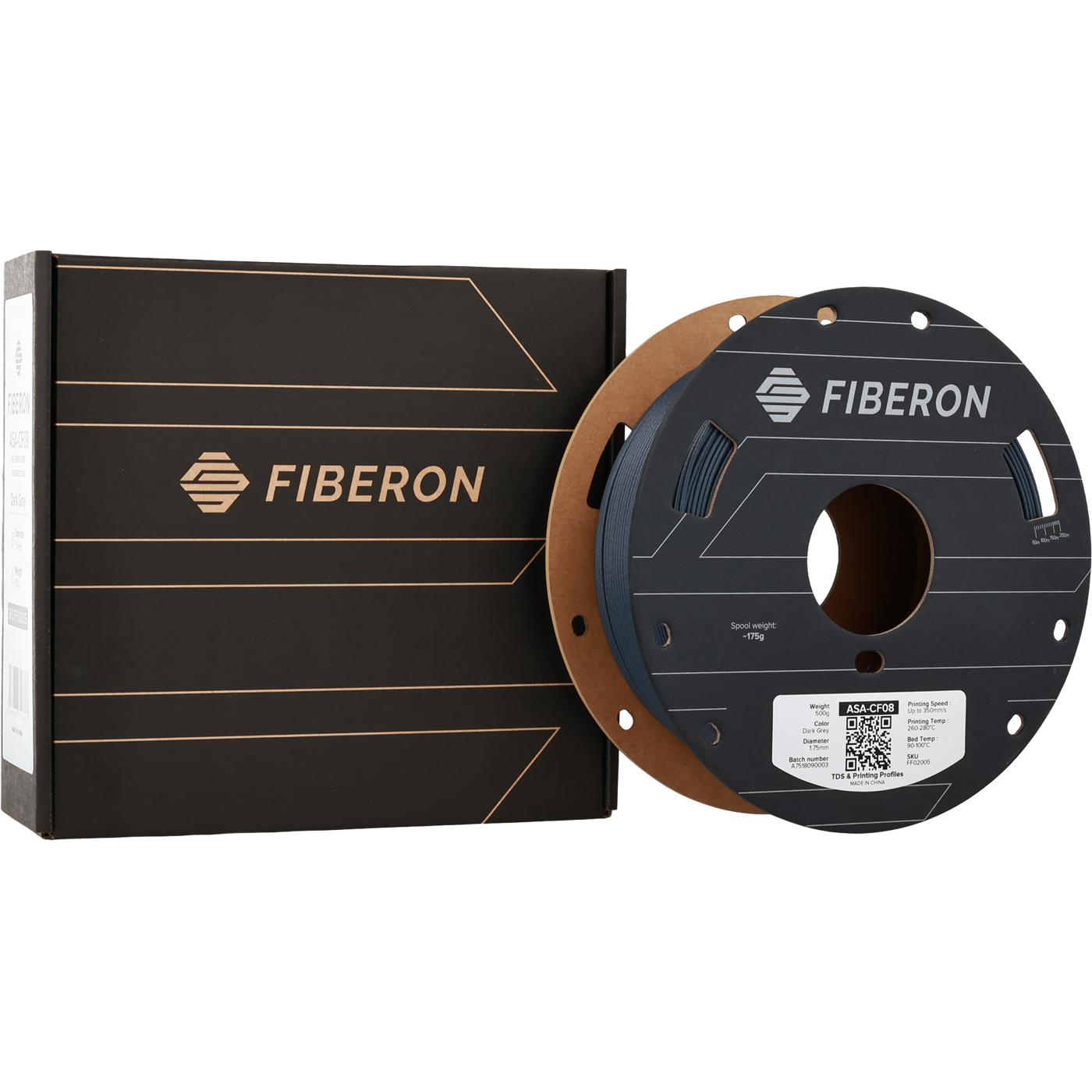 Polymaker Fiberon™ ASA-CF08 Dark Grey 1.75 mm 500gr