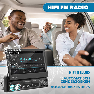 Universele Autoradio klapscherm 1 din | CarPlay & Android Auto | Navigatie