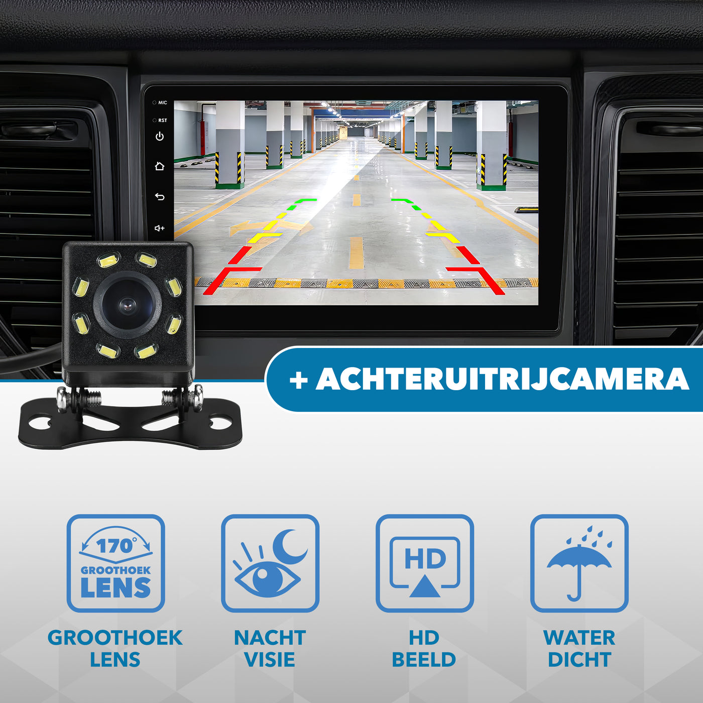 Carcemy CarPlay Autoradio 2DIN 9 Inch | Draadloos & Android Auto