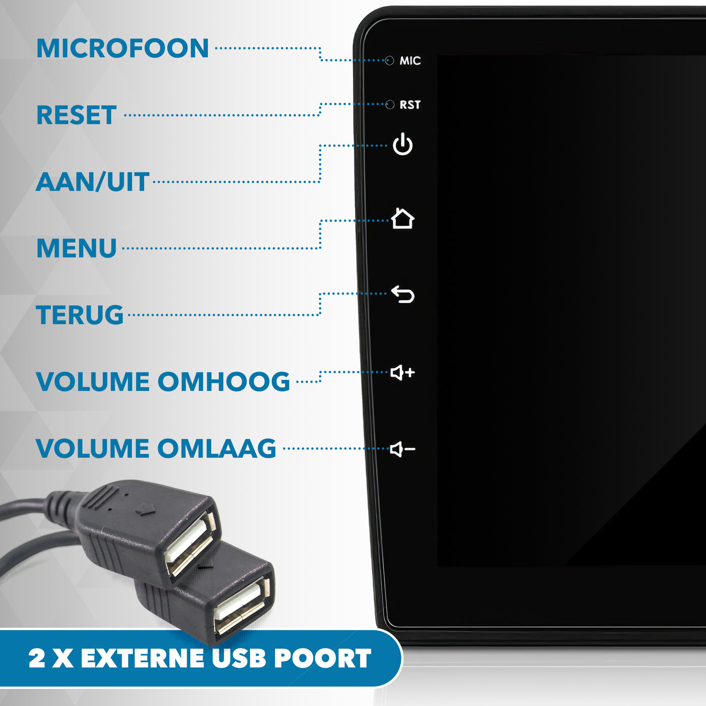 Carcemy Android CarPlay Autoradio 2DIN 10 Zoll | Drahtlos & Android Auto