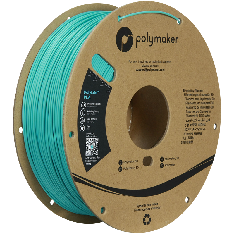Polymaker PolyLite PLA  Filament Teal 1,75mm 1KG