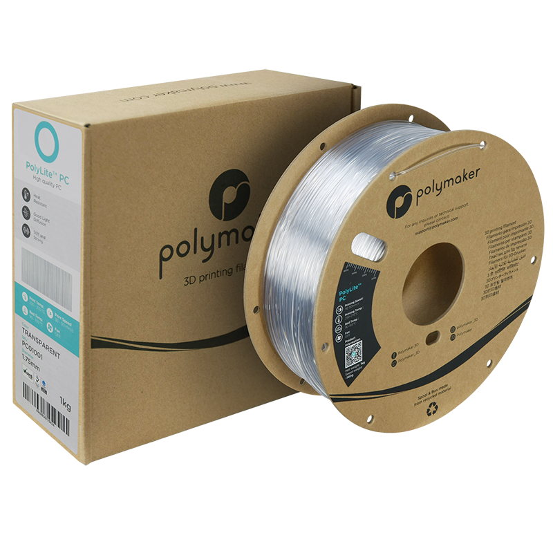 Polymaker PolyLite PC Filament Transparent 1,75mm 1KG