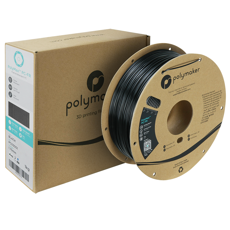 Polymaker PolyMax PC-FR Black Filament 1,75 mm 1 Kg