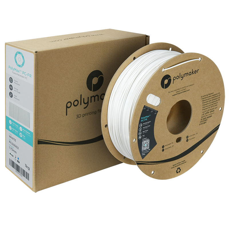 Polymaker PolyMax PC-FR Wit PC-FR Filament 1,75 mm 1 Kg
