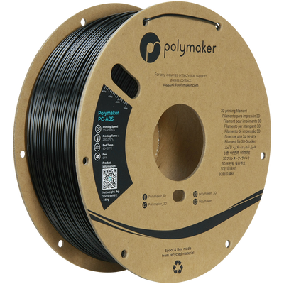 Polymaker PC-ABS filament 1,75 mm Zwart 1 kg