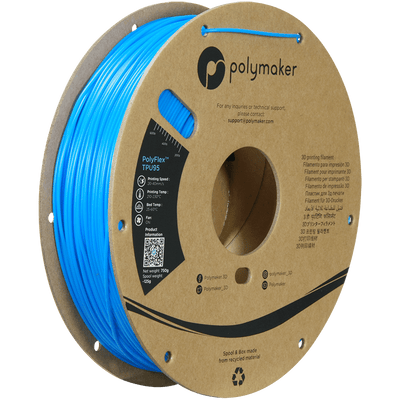 Polymaker PolyFlex TPU-95A filament 1,75 mm Blue 750 Gr