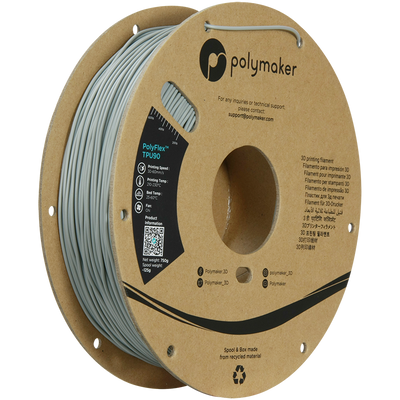 Polymaker PolyFlex TPU-90A filament 1,75 mm Grey 750 Gr