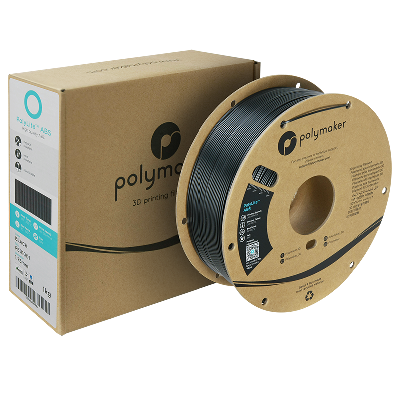 Polymaker PolyLite ABS Filament 1.75mm 1Kg Zwart