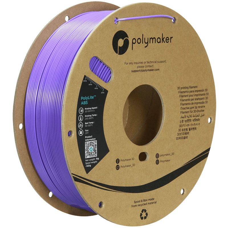 Polymaker PolyLite ABS Filament Purple 1.75mm 1Kg - AC products