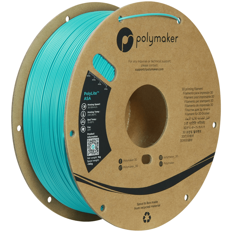 Polymaker PolyLite ASA Filament Teal 1,75mm 1KG - AC products