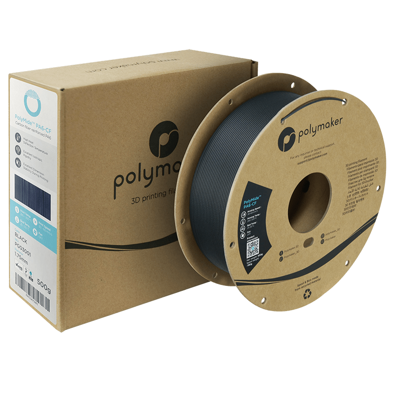 Polymaker PolyMide PA6-CF Black Filament 1,75 mm 500gr