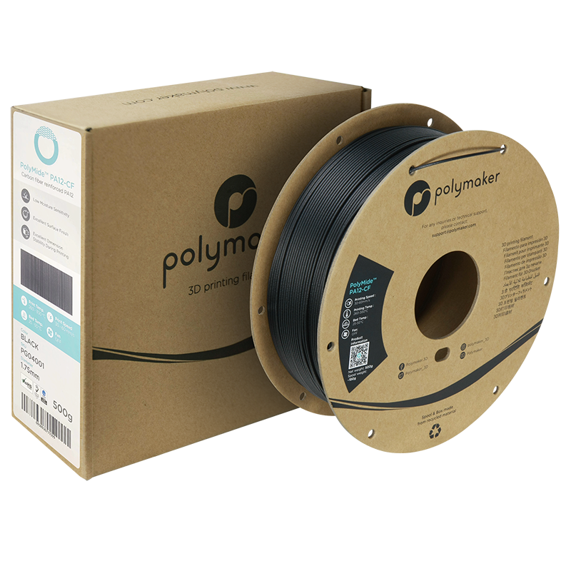 Polymaker Polymide PA12-CF Black Filament 1,75 mm 500gr