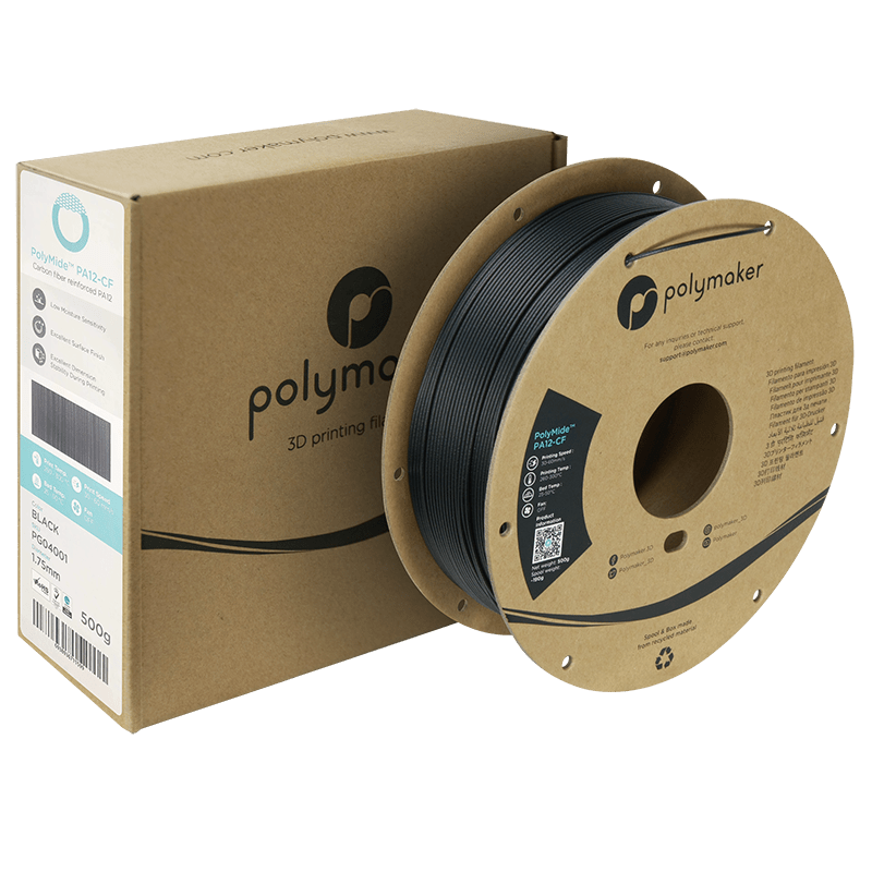 Polymaker Polymide PA12-CF Black Filament 1,75 mm 500gr - AC products