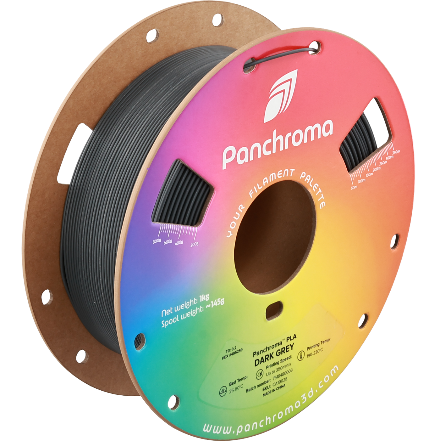Polymaker Panchroma™ PLA Dark Grey 1.75 mm 1KG