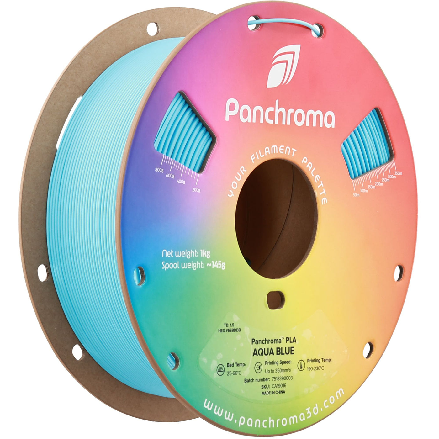 Polymaker Panchroma™ PLA Aqua Blue 1.75 mm 1KG