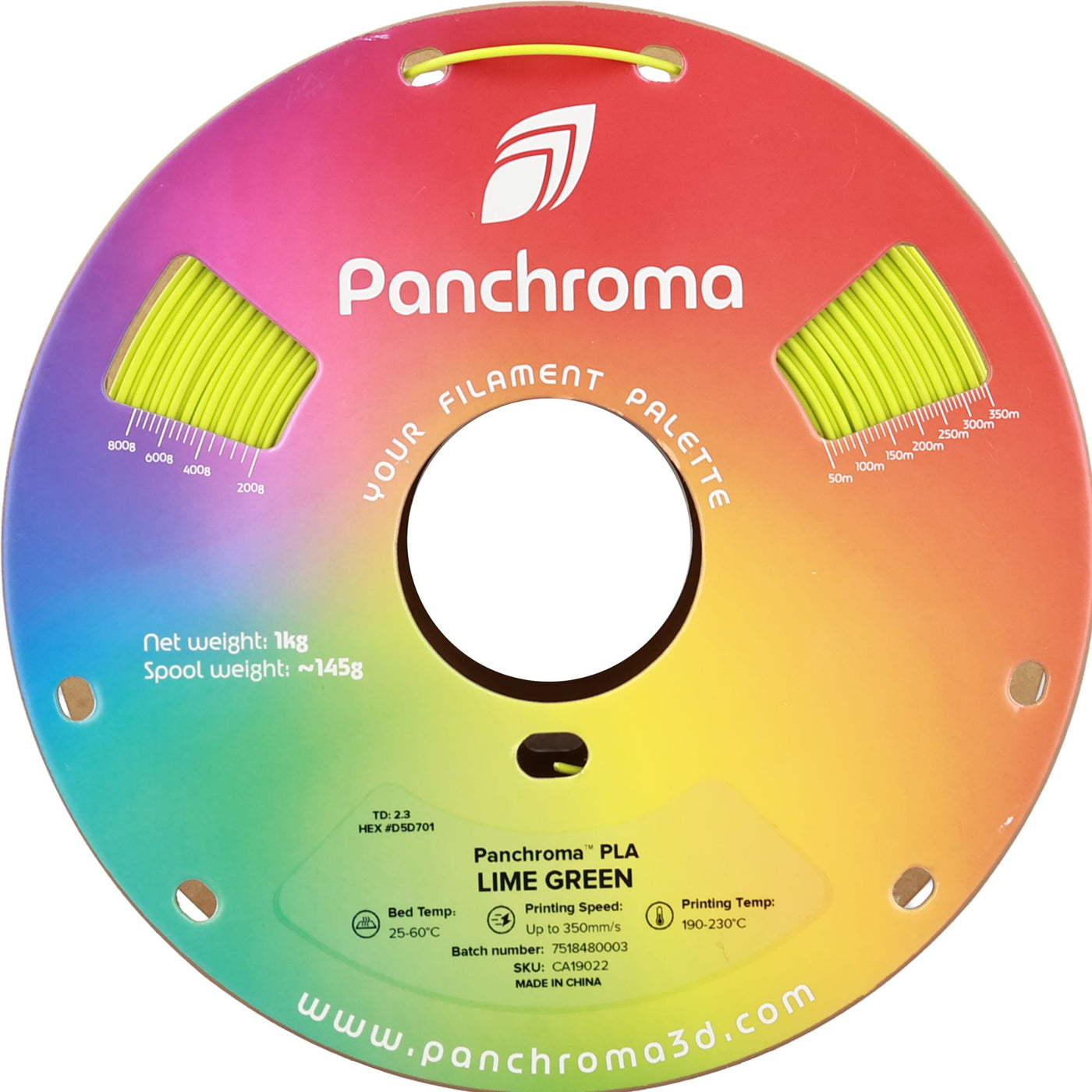 Polymaker Panchroma™ PLA Lime Green 1.75 mm 1KG