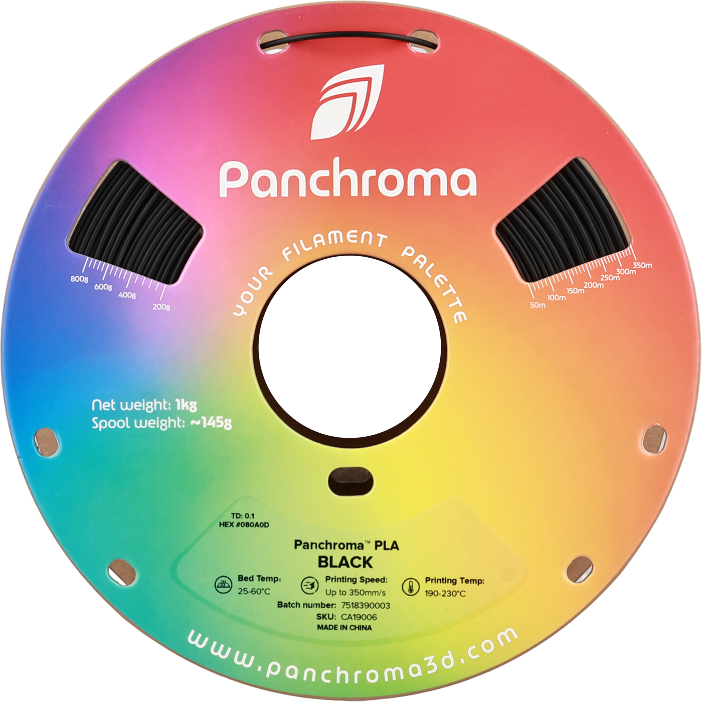 Polymaker Panchroma™ PLA Zwart 1.75 mm 1KG