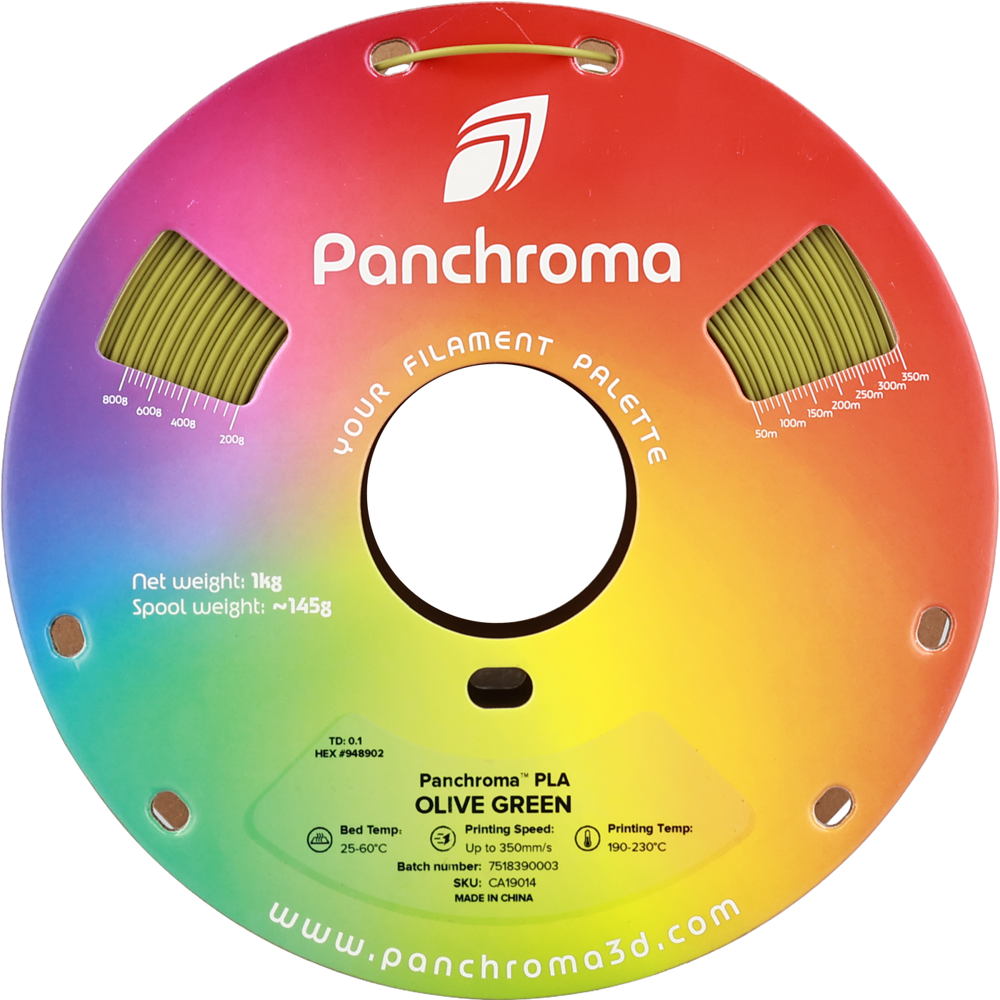 Polymaker Panchroma™ PLA Olive Green 1.75 mm 1KG