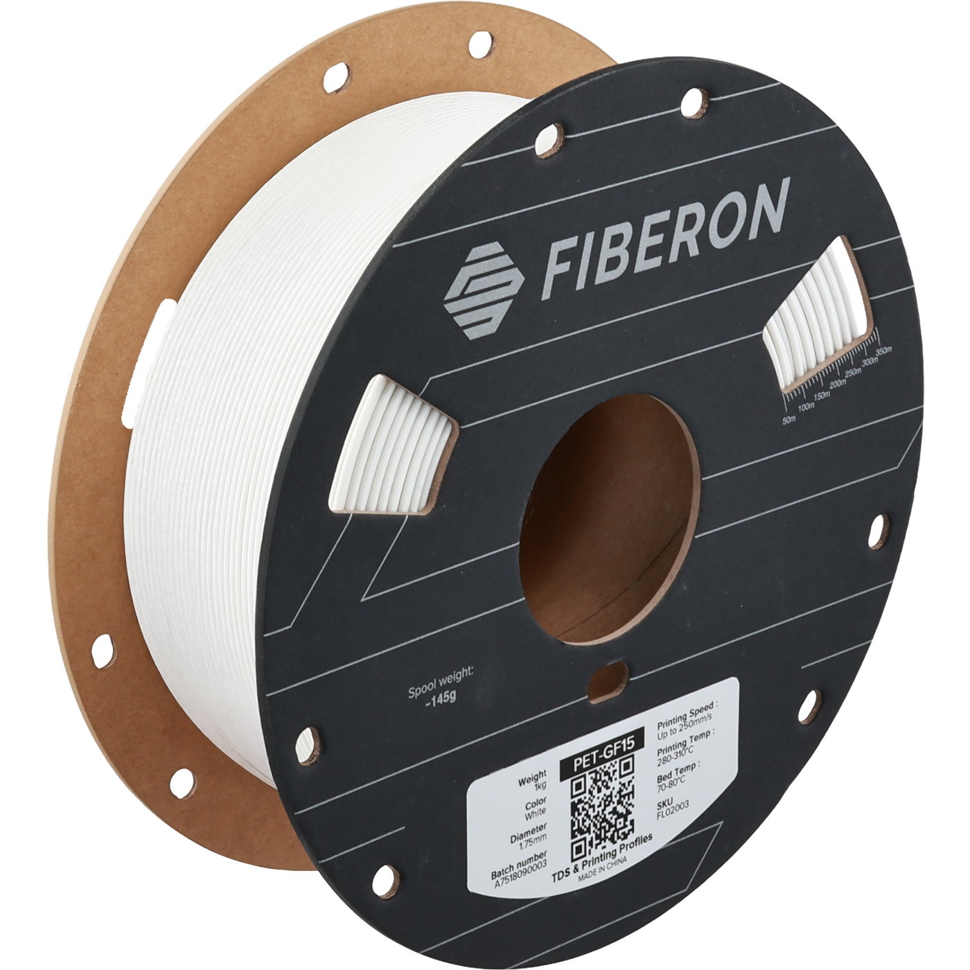 Polymaker Fiberon™ PET-GF15 White 1.75 mm 1KG