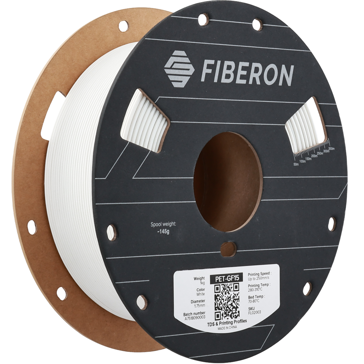 Polymaker Fiberon™ PET-GF15 White 1.75 mm 1KG