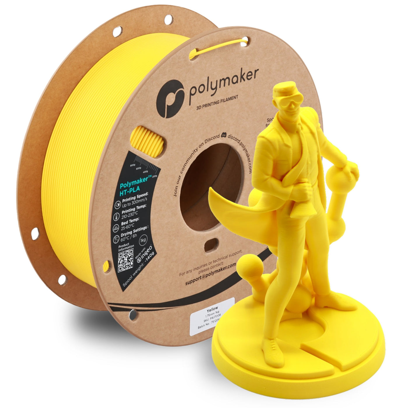 Polymaker HT-PLA Yellow 1.75 mm 1KG