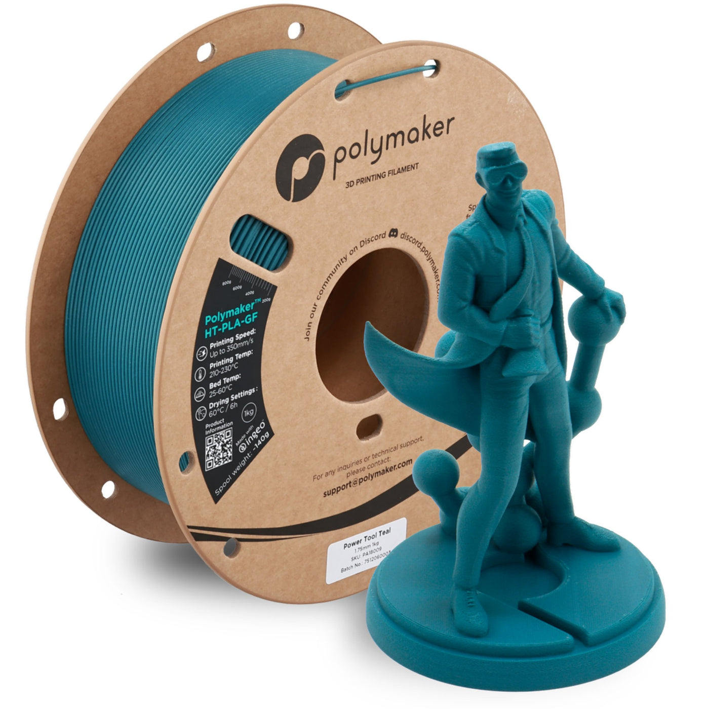 Polymaker HT-PLA-GF Power Tool Teal 1.75 mm 1KG