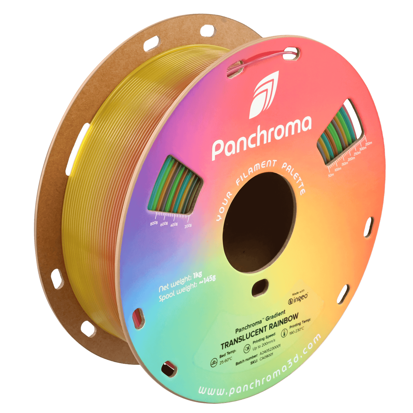 Polymaker Panchroma™ PLA Gradient (Translucent Rainbow) 1.75 mm 1KG