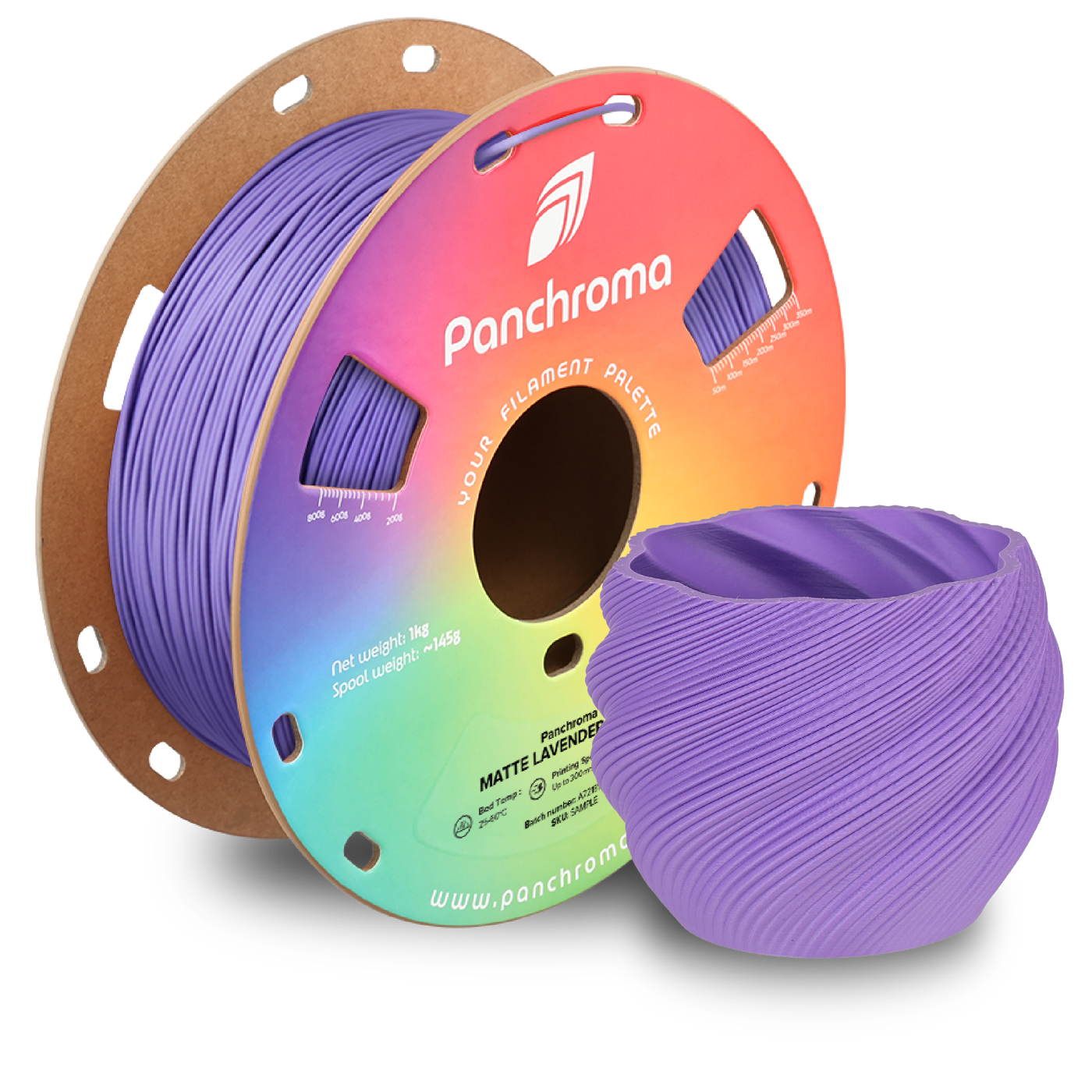 Polymaker Panchroma™ PLA Matte Lavender Purple 1.75 mm 1KG