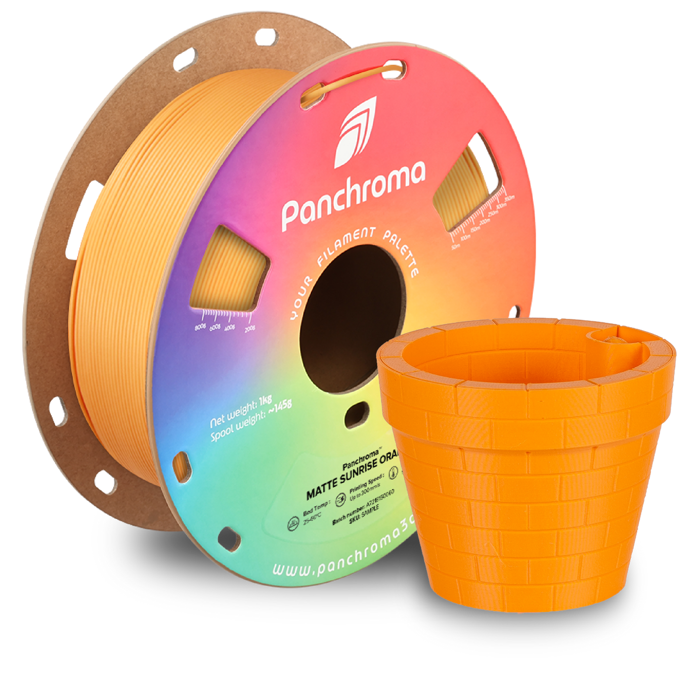 Polymaker Panchroma™ PLA Matte Sunrise Orange 1.75 mm 1KG