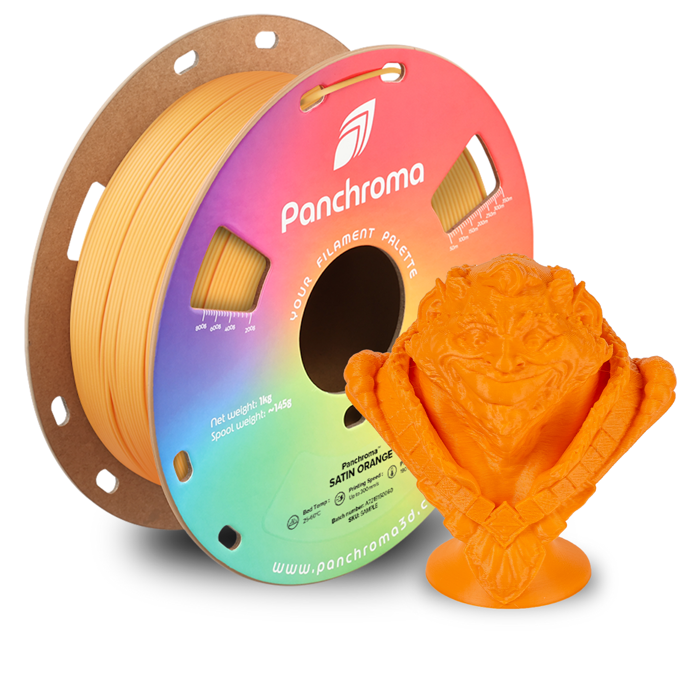 Polymaker Panchroma™ PLA Satin Orange 1.75 mm 1KG