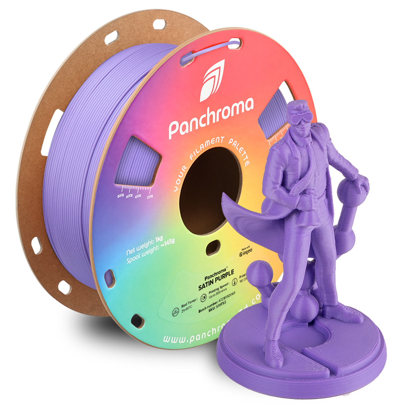 Polymaker Panchroma™ PLA Satin Purple 1.75 mm 1KG