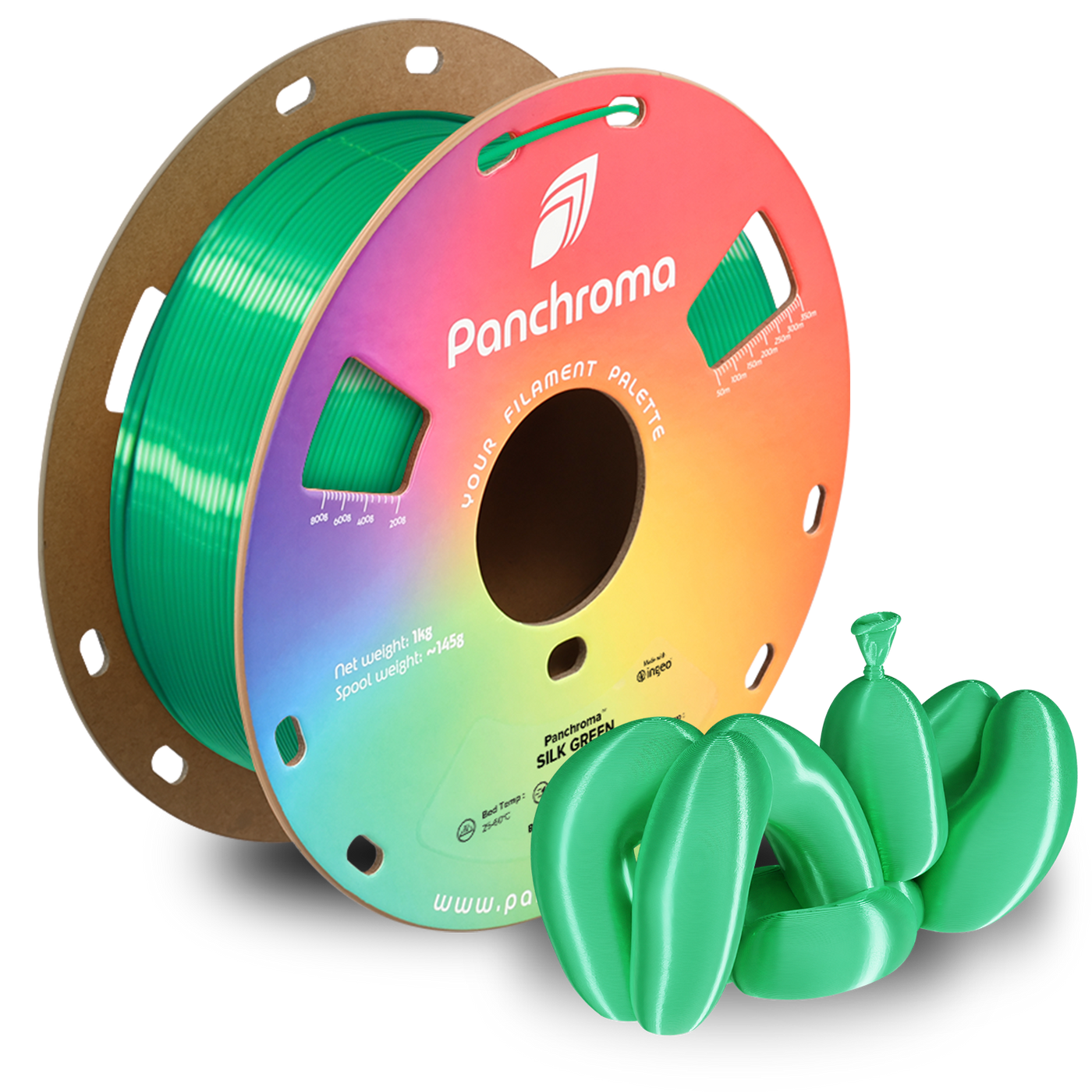 Polymaker Panchroma™ PLA Silk Green 1.75 mm 1KG