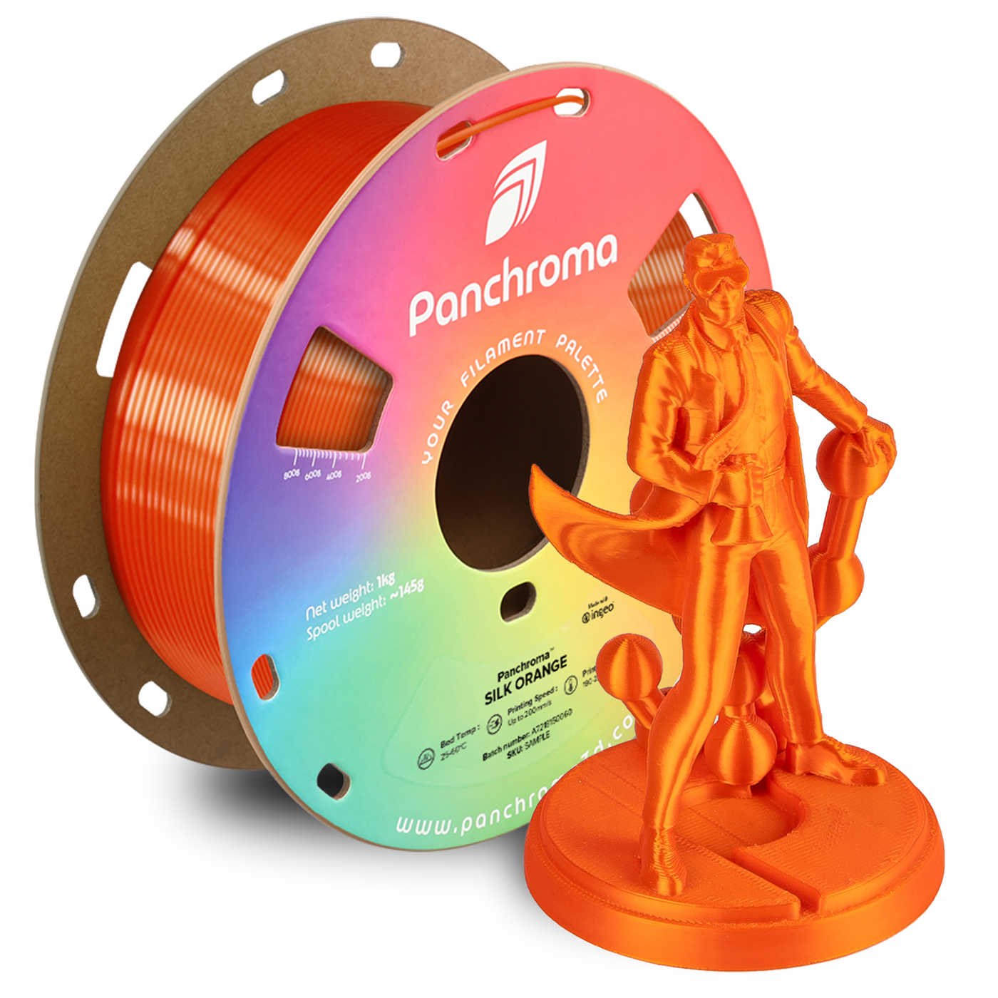 Polymaker Panchroma™ PLA Silk Orange 1.75 mm 1KG