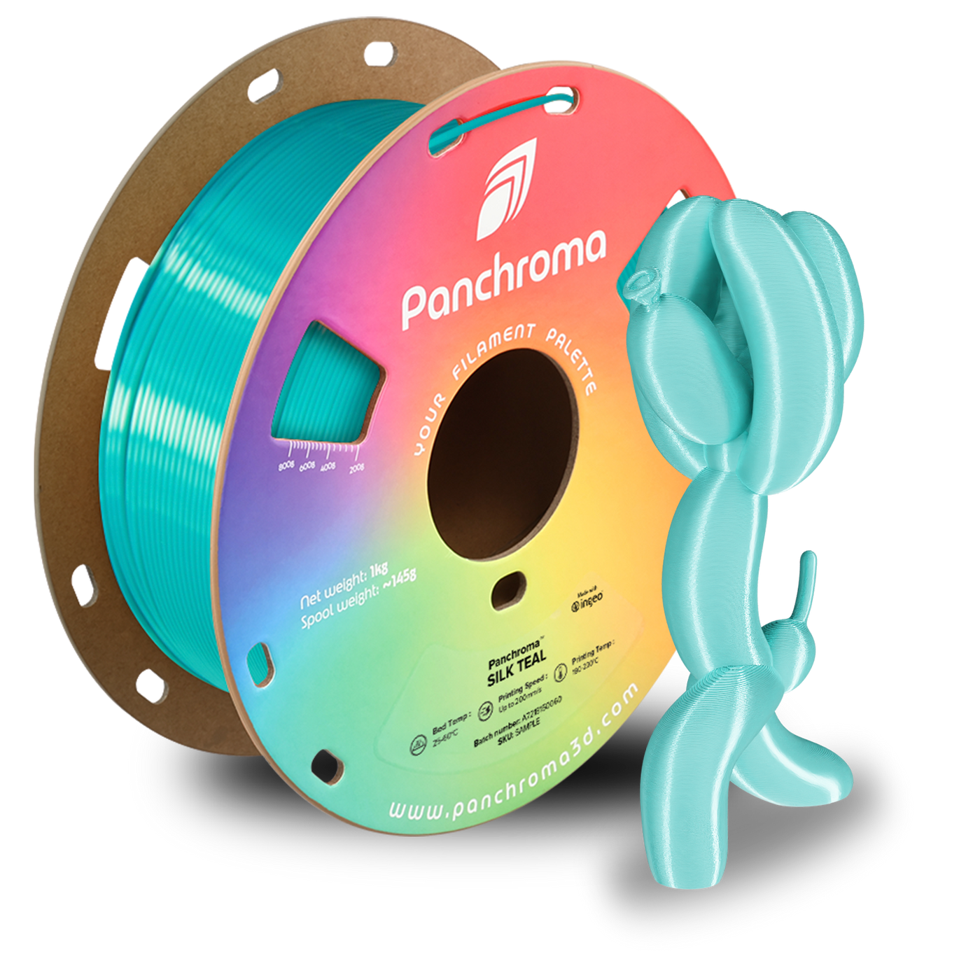 Polymaker Panchroma™ PLA Silk Teal 1.75 mm 1KG