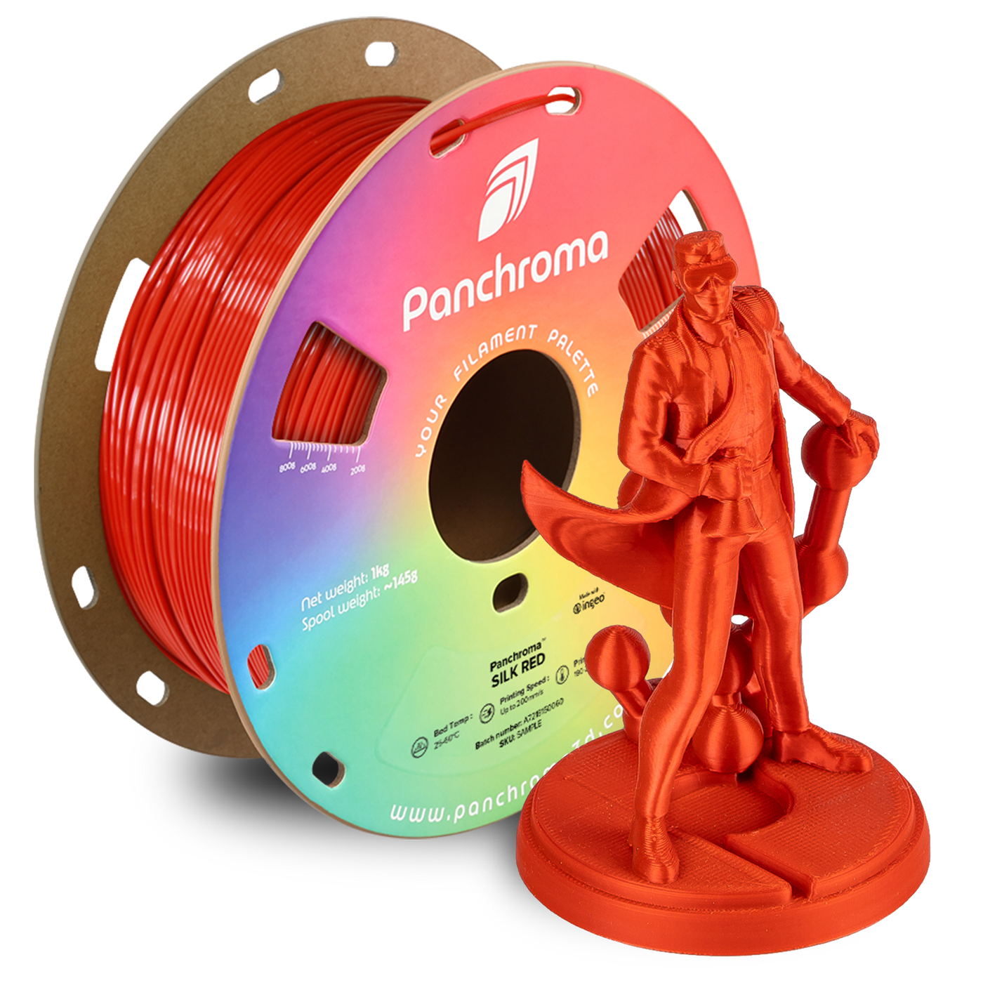 Polymaker Panchroma™ PLA Silk Red 1.75 mm 1KG