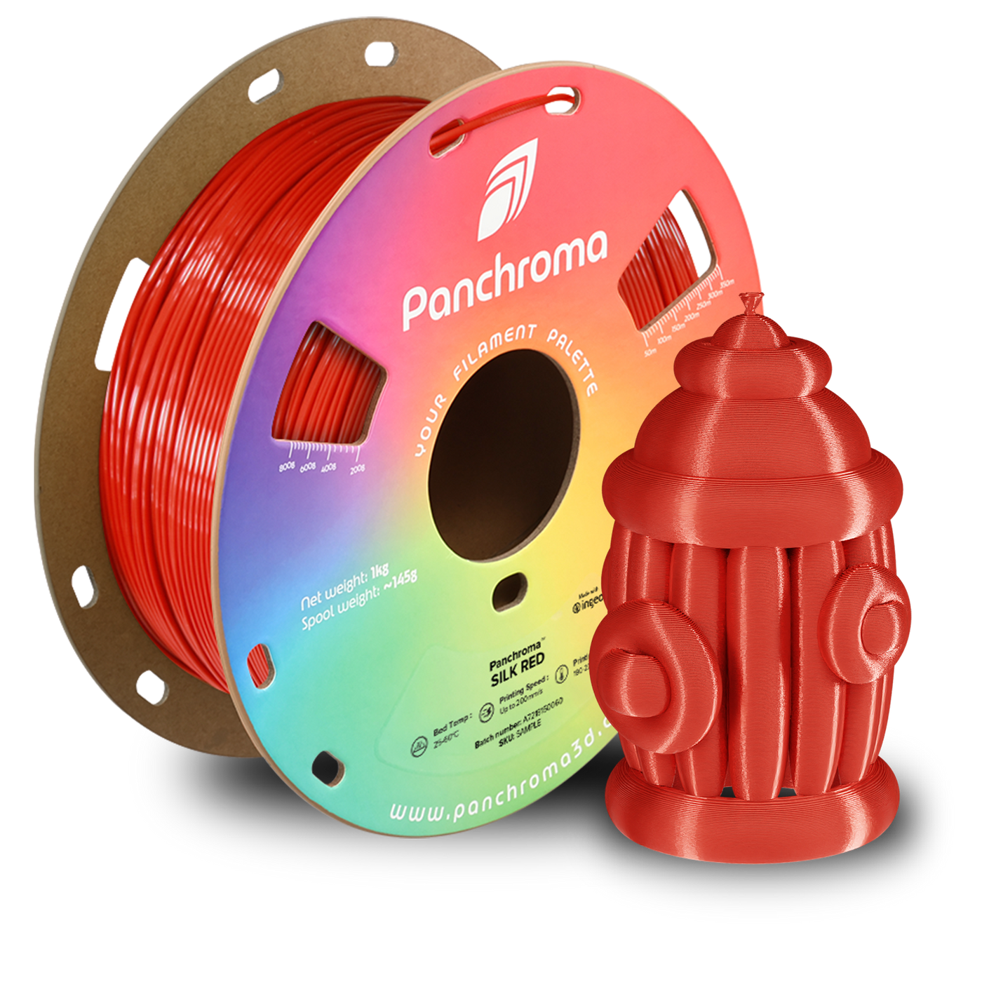 Polymaker Panchroma™ PLA Silk Red 1.75 mm 1KG