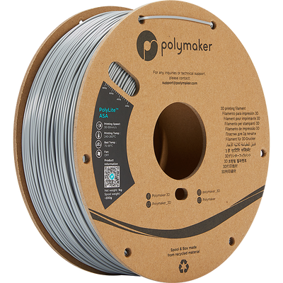 Polymaker PolyLite ASA Filament Grijs 1,75mm 1KG