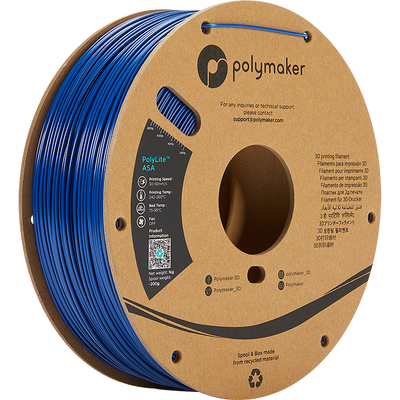 Polymaker PolyLite ASA Filament Blauw 1,75mm 1KG