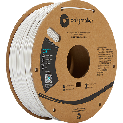 Polymaker PolyLite ASA Filament Wit 1,75mm 1KG
