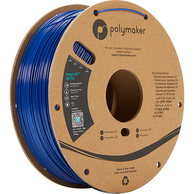 Polymaker PolyLite PETG Blauw 1.75 mm 1KG