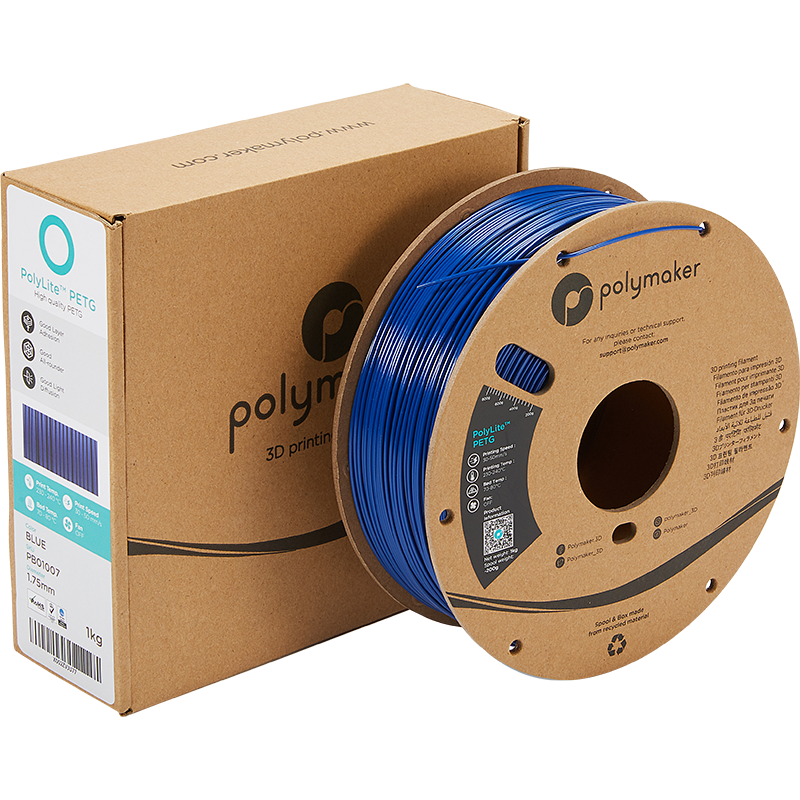 Polymaker PolyLite PETG Blauw 1.75 mm 1KG