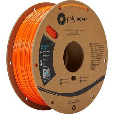 Polymaker PolyLite PETG ORANJE 1.75 mm 1KG