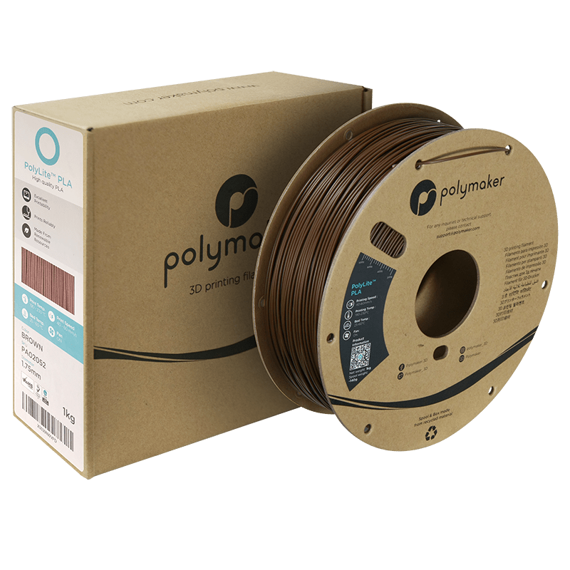 Polymaker PolyLite PLA  Filament Brown 1,75mm 1KG - AC products