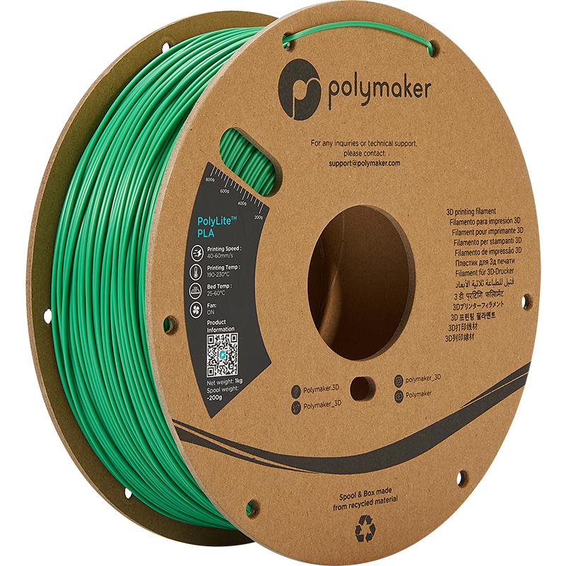 Polymaker PolyLite PLA  Filament Green 1,75mm 1KG