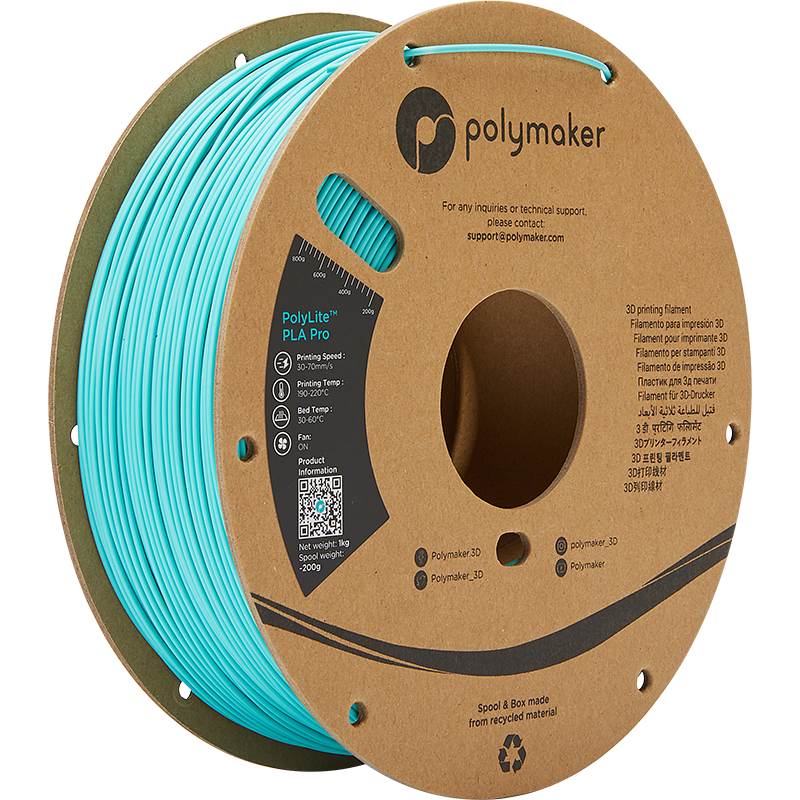 Polymaker POLYLITE™ PLA PRO 3D filament Teal Jam free 1.75 mm 1KG