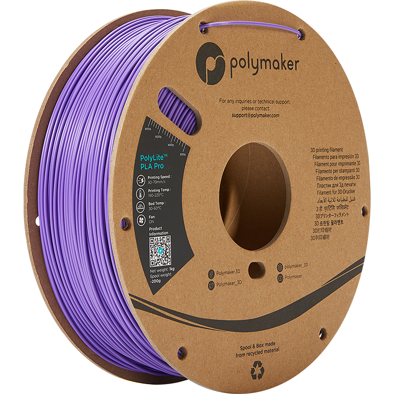 Polymaker POLYLITE™ PLA PRO 3D filament Purple Jam free 1.75 mm 1KG