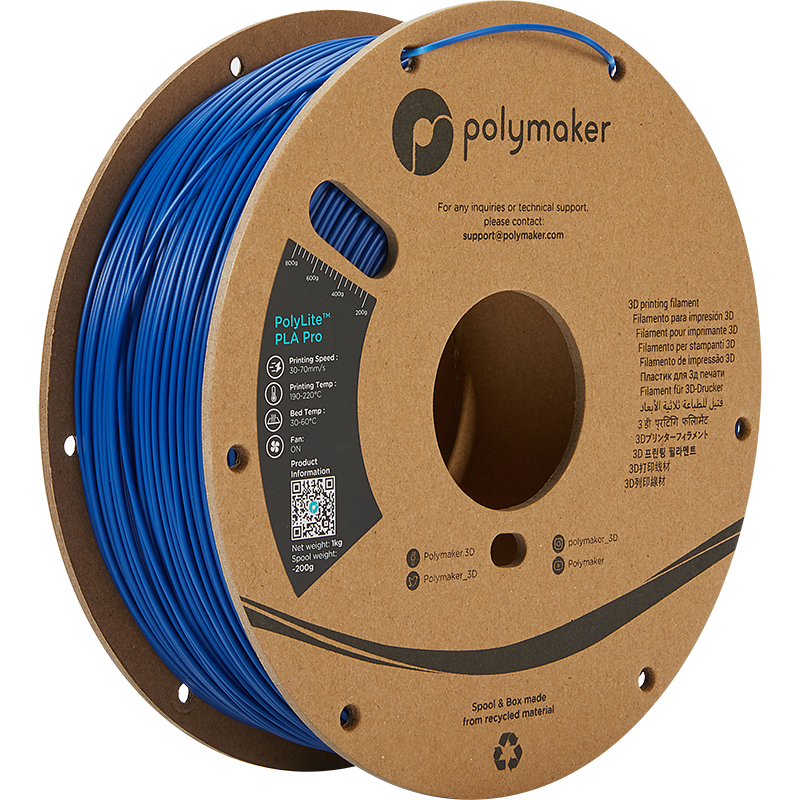 Polymaker POLYLITE™ PLA PRO 3D filament Blue Jam free 1.75 mm 1KG